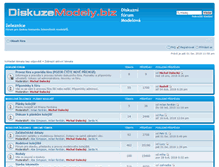 Tablet Screenshot of diskuze.modely.biz